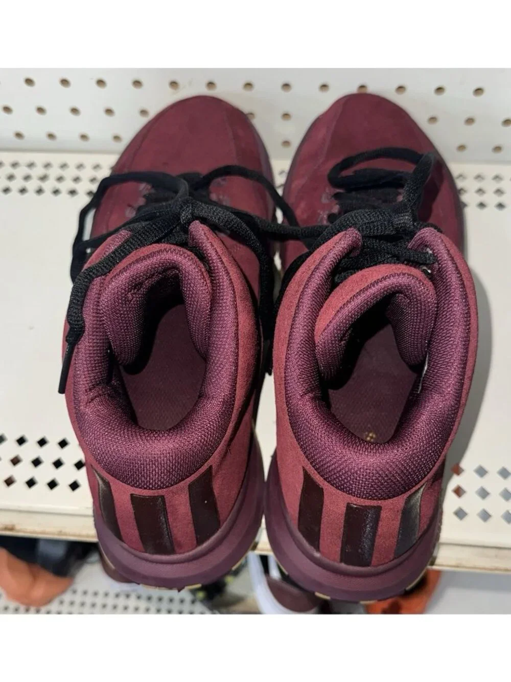 Adidas J Wall 2 Maroon Mens Suede Athletic Basketball Shoes Size 12 B39529